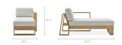 Clearance Rio Outdoor Right Chaise Sofa Outdoor Sofas