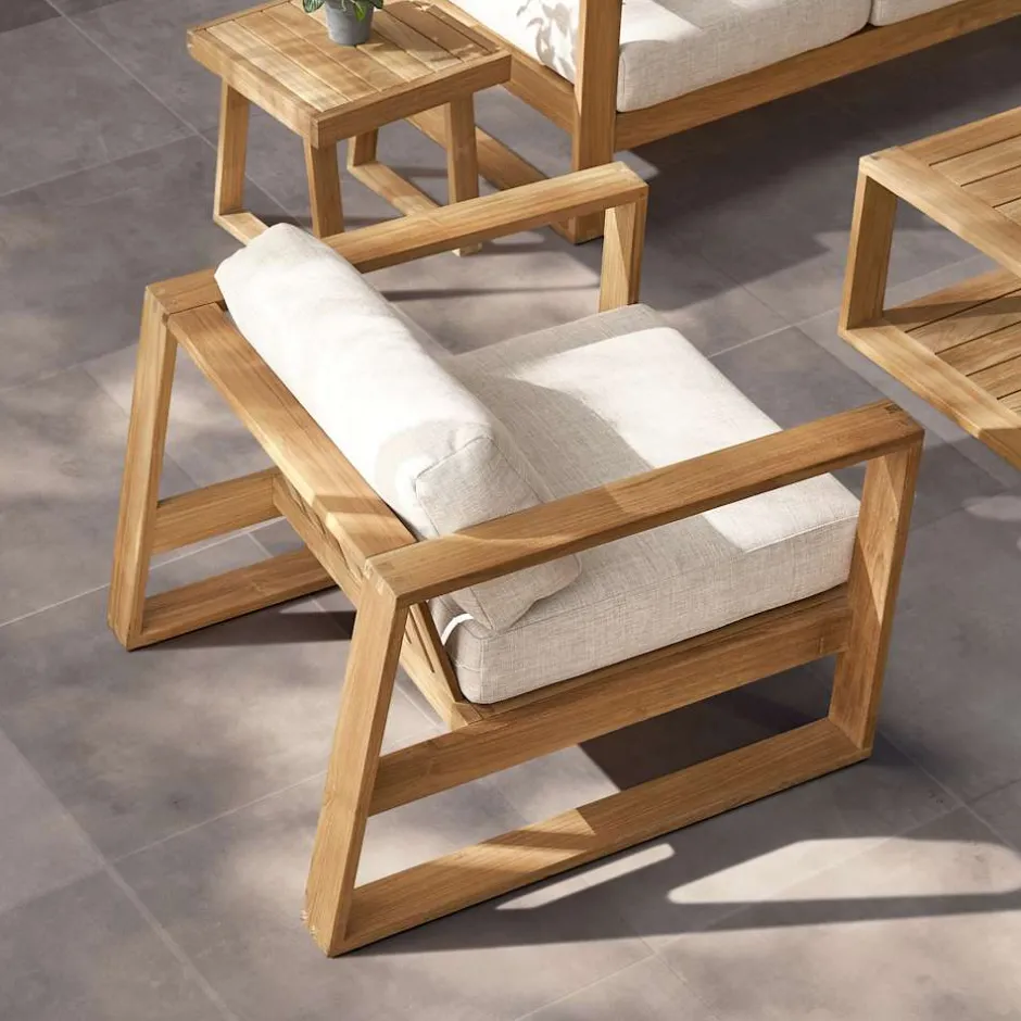 Hot Rio Outdoor Teak 2 Lounge Chairs & Side Table Set Outdoor Lounge Chairs|Outdoor Furniture Sets