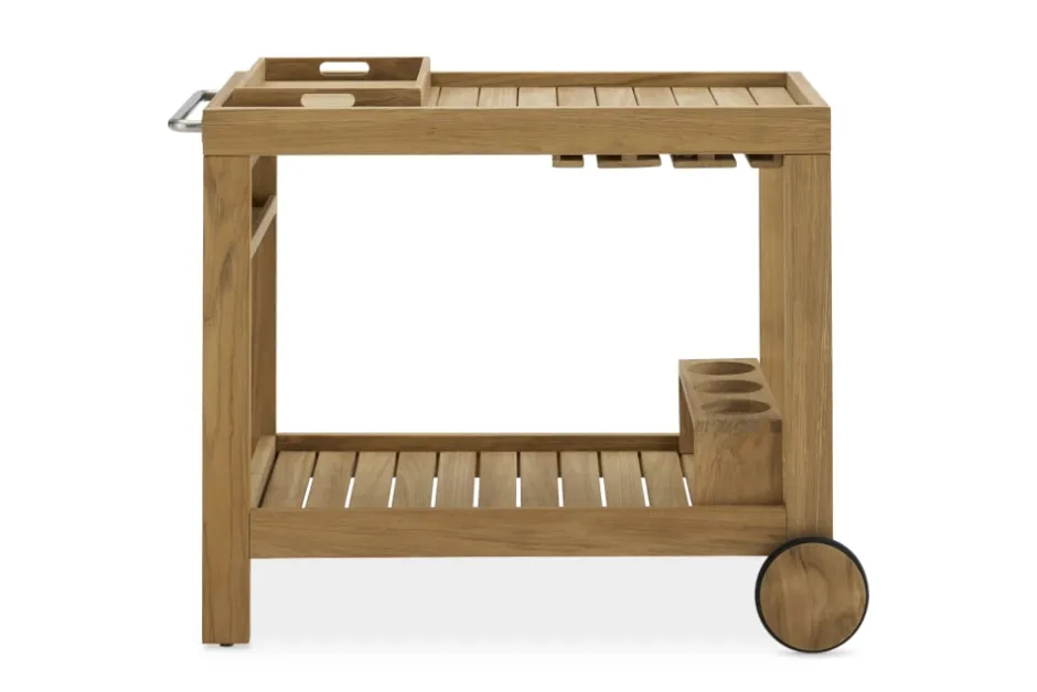 Discount Rio Outdoor Teak Bar Cart Sideboards & Buffet Cabinets