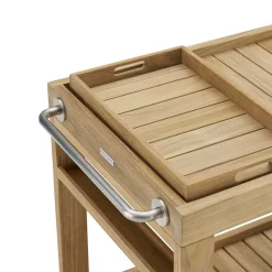 Discount Rio Outdoor Teak Bar Cart Sideboards & Buffet Cabinets