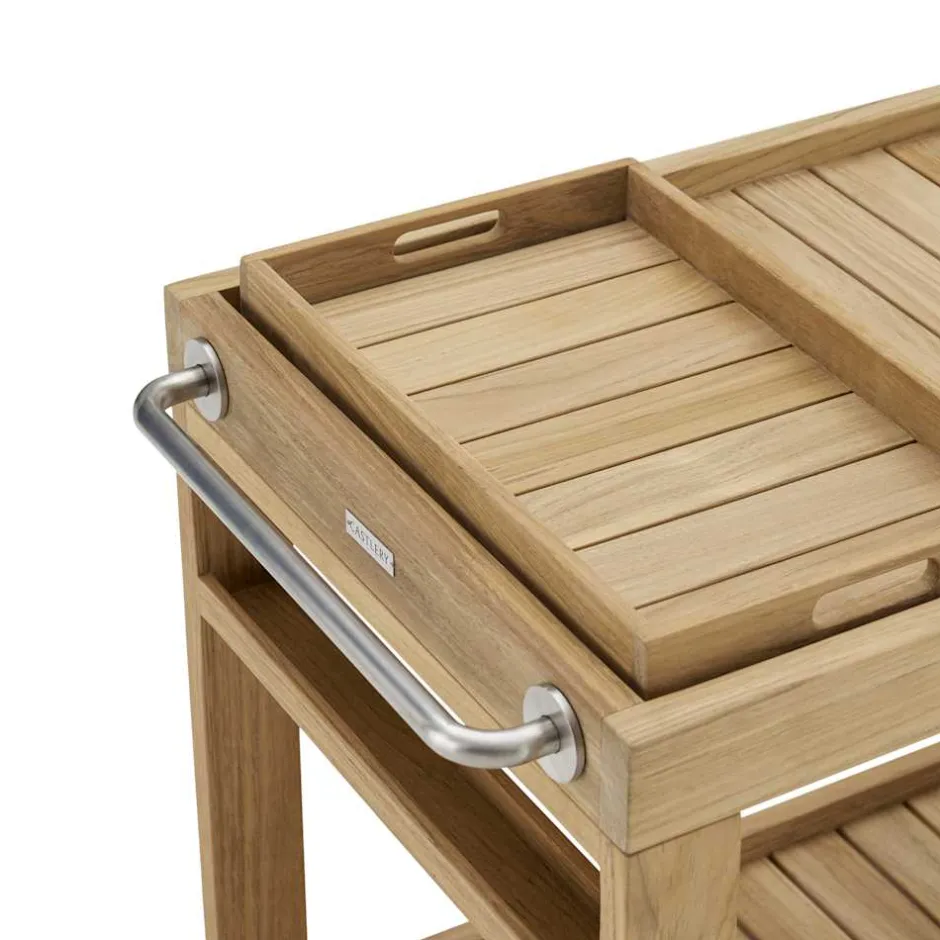 Discount Rio Outdoor Teak Bar Cart Sideboards & Buffet Cabinets