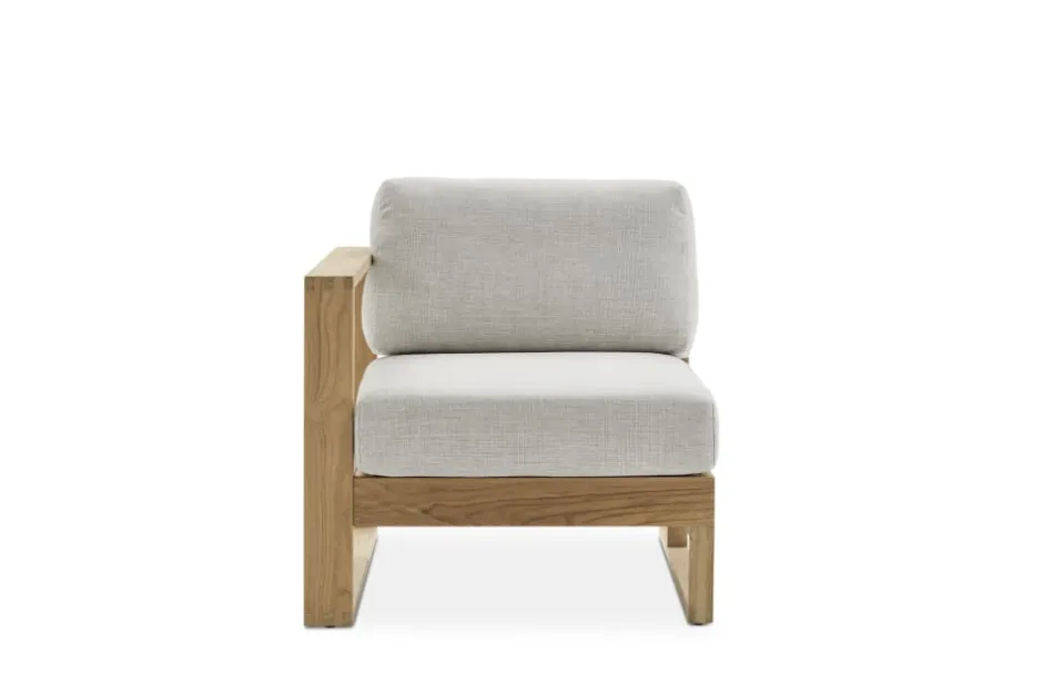 Online Rio Outdoor Teak Left Facing 1 Seater Sofa Outdoor Sofas