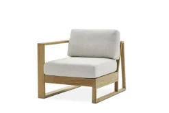 Online Rio Outdoor Teak Left Facing 1 Seater Sofa Outdoor Sofas