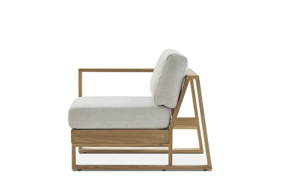 Online Rio Outdoor Teak Left Facing 1 Seater Sofa Outdoor Sofas