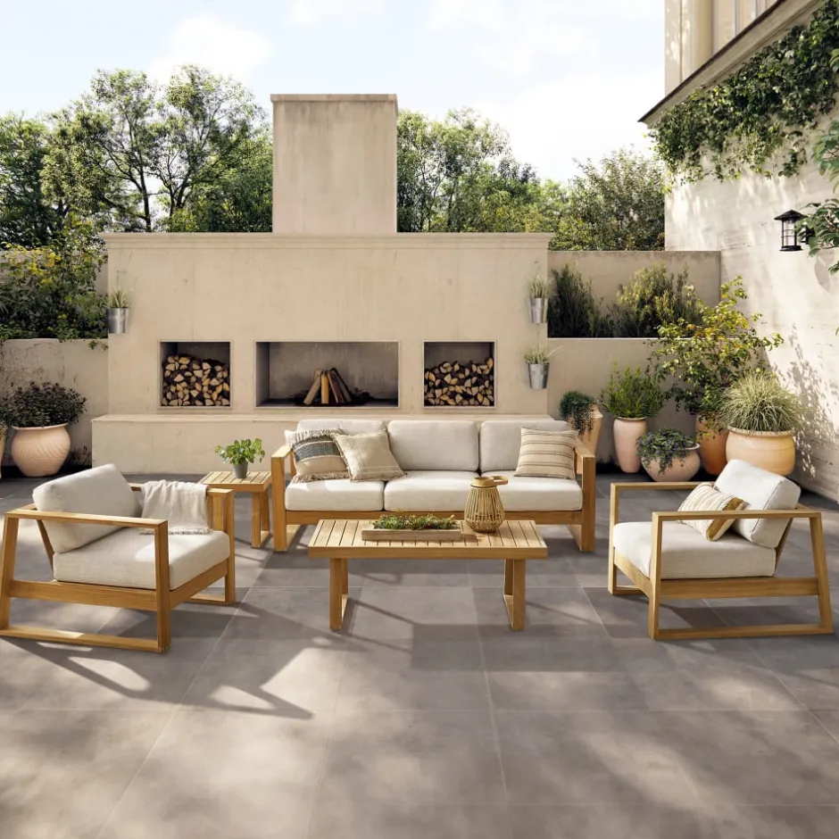 Online Rio Outdoor Teak Left Facing 1 Seater Sofa Outdoor Sofas