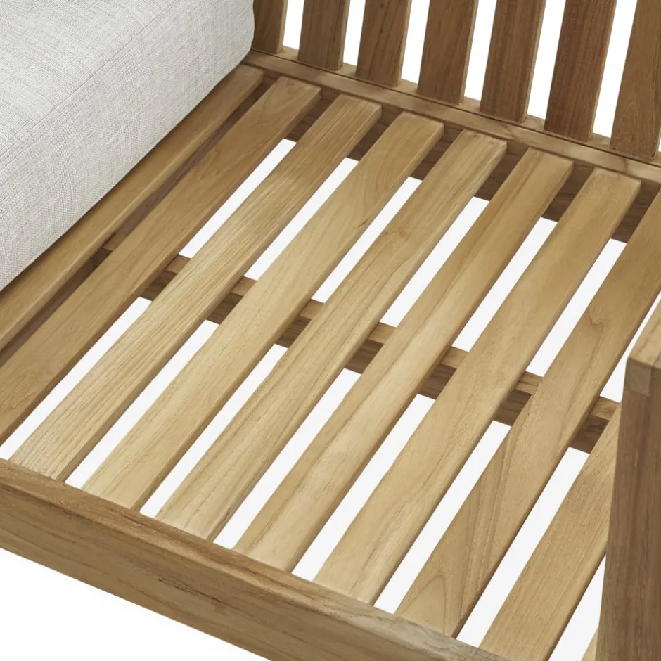 Online Rio Outdoor Teak Left Facing 1 Seater Sofa Outdoor Sofas