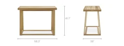 Hot Rio Outdoor Teak Rectangular Bar Table Outdoor Dining & Bar Tables