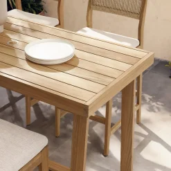 Hot Rio Outdoor Teak Rectangular Bar Table Outdoor Dining & Bar Tables