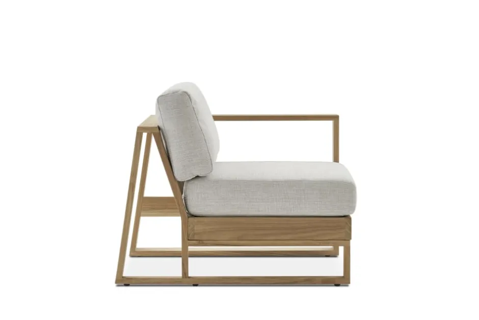 Hot Rio Outdoor Teak Right Facing 1 Seater Sofa Outdoor Sofas