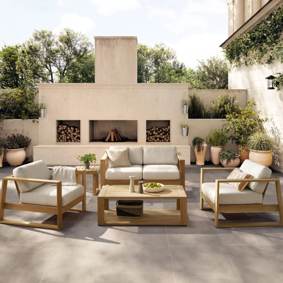 Hot Rio Outdoor Teak Right Facing 1 Seater Sofa Outdoor Sofas
