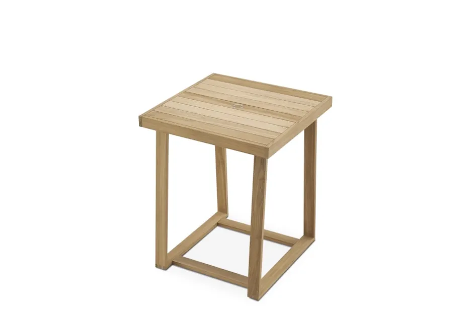 Fashion Rio Outdoor Teak Square Bar Table Outdoor Dining & Bar Tables