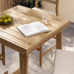 Fashion Rio Outdoor Teak Square Bar Table Outdoor Dining & Bar Tables