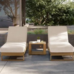Outlet Rio Outdoor Teak Square Box Side Table Small Outdoor Furniture|Outdoor Coffee & Side Tables