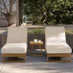Clearance Rio Outdoor Teak Square Side Table Small Outdoor Furniture|Outdoor Coffee & Side Tables