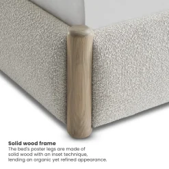 Online Rochelle Performance Bouclé Bed Small Bedroom Furniture|Beds & Bed Frames