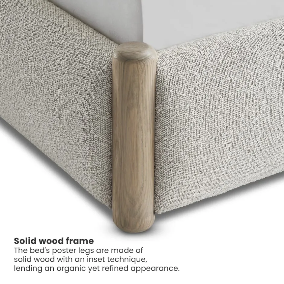 Online Rochelle Performance Bouclé Bed Small Bedroom Furniture|Beds & Bed Frames