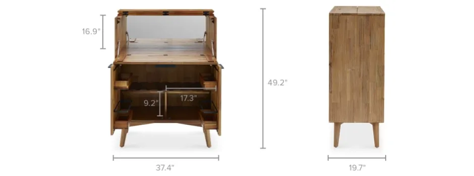 Sale Seb Bar Cabinet, Tall Small Space Storage|Sideboards & Buffet Cabinets