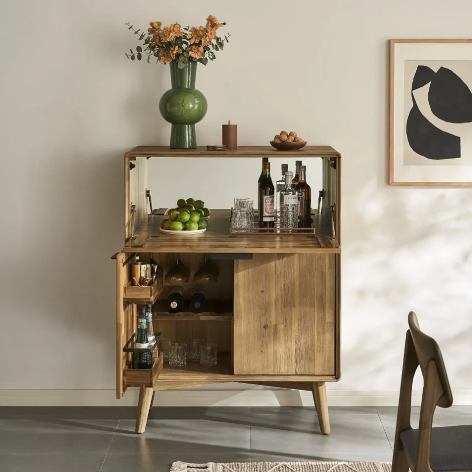 Sale Seb Bar Cabinet, Tall Small Space Storage|Sideboards & Buffet Cabinets