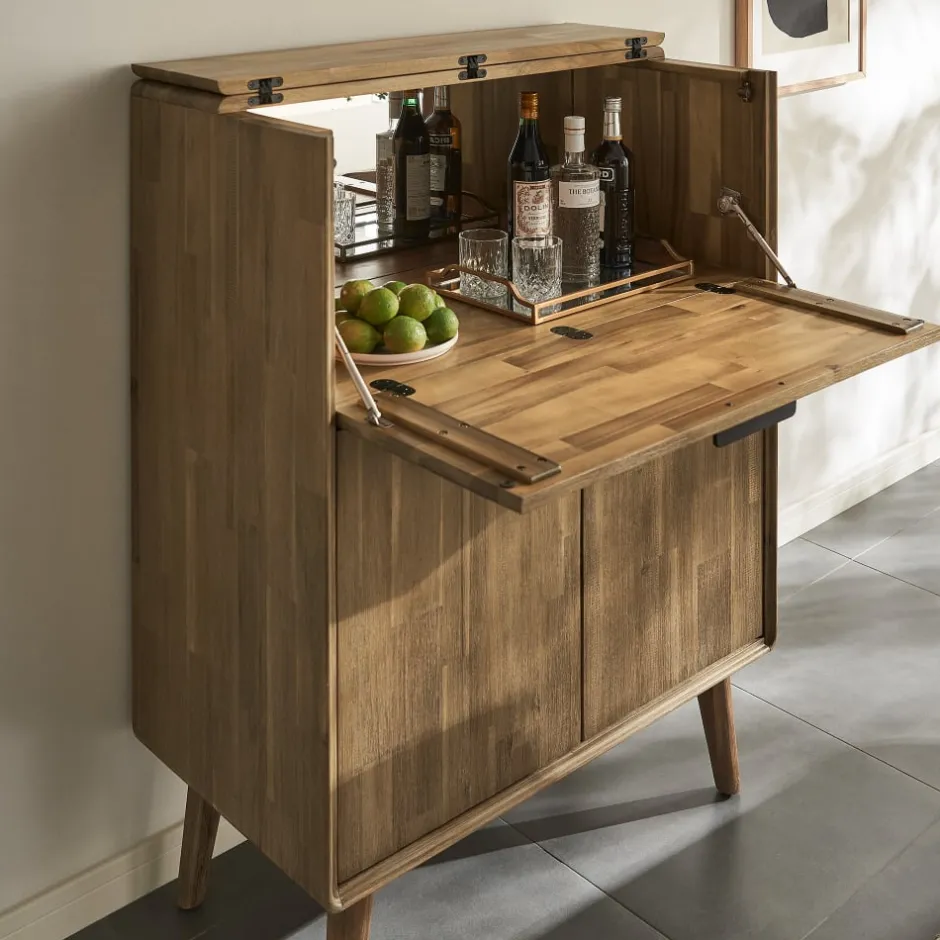 Sale Seb Bar Cabinet, Tall Small Space Storage|Sideboards & Buffet Cabinets