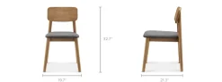 Best Seb Chair, Dark Graphite Dining Chairs