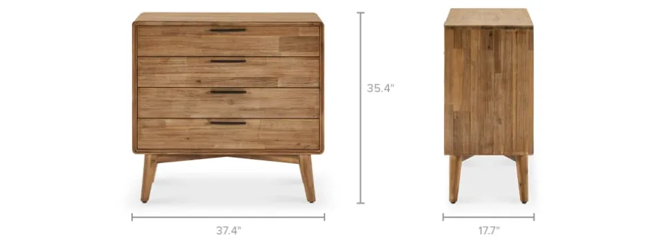 Clearance Seb 4-Drawer Dresser Dressers & Chest Of Drawers|Dressers & Chest Of Drawers