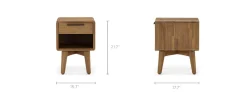 Discount Seb 1-Drawer Nightstand Nightstands & Bedside Tables|Side Tables