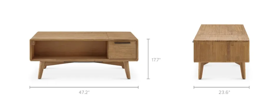 Discount Seb Lift Top Coffee Table, Large Small Space Storage|Coffee Tables