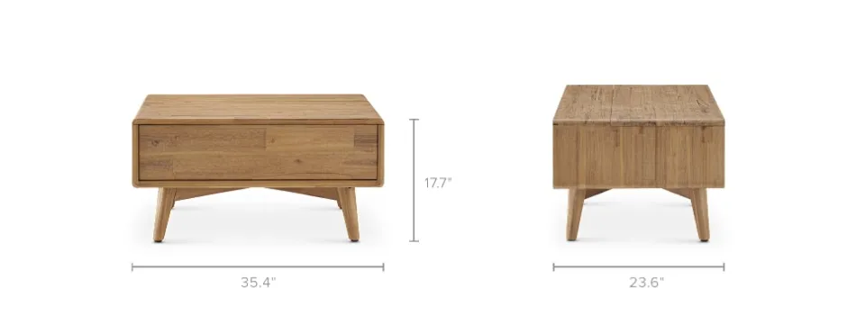 Outlet Seb Lift Top Coffee Table, Small Small Space Storage|Coffee Tables