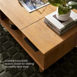Outlet Seb Lift Top Coffee Table, Small Small Space Storage|Coffee Tables