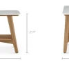 New Seb Marble Side Table Nightstands & Bedside Tables|Side Tables