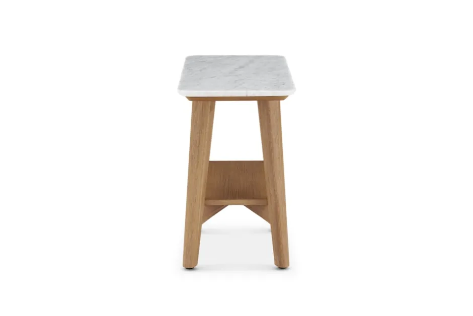 New Seb Marble Side Table Nightstands & Bedside Tables|Side Tables