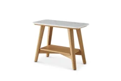 New Seb Marble Side Table Nightstands & Bedside Tables|Side Tables