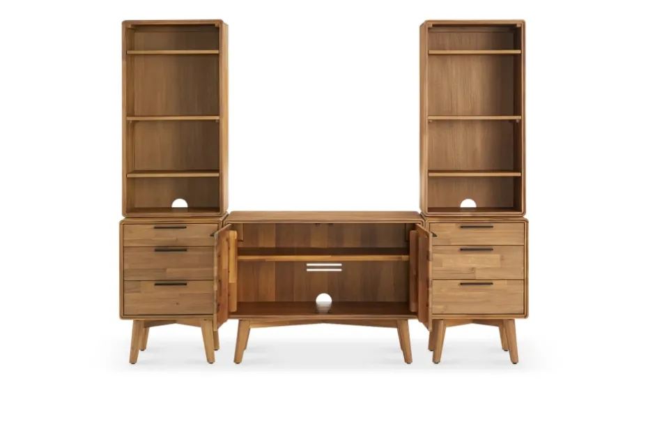 Discount Seb Media Console System Shelves & Bookcases|Tv Stands