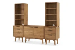 Discount Seb Media Console System Shelves & Bookcases|Tv Stands