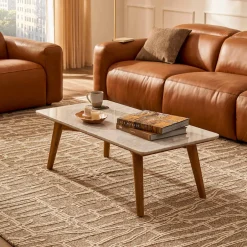 Online Seb Rectangular Marble Coffee Table Coffee Tables|Small Living Room Furniture