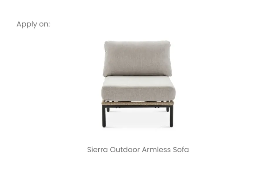Hot Sierra Outdoor Armless Sofa Cover Outdoor Accessories