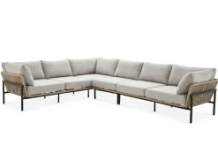 Best Sierra Outdoor Extended L-Shape Sectional Sofa Outdoor Sofas