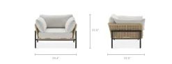 New Sierra Outdoor Lounge Chair Small Outdoor Furniture|Outdoor Lounge Chairs