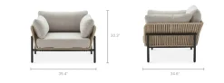 New Sierra Outdoor Lounge Chair Small Outdoor Furniture|Outdoor Lounge Chairs