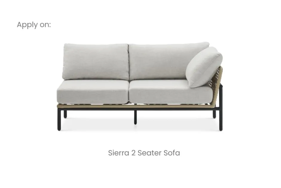 Best Sierra Outdoor Right Facing 2 Seater Sofa Cover Outdoor Accessories