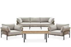 Best Sierra Outdoor Sofa, 2 Lounge Chairs & Coffee Table Set Outdoor Sofas|Outdoor Furniture Sets