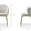 Outlet Simone Performance Bouclé Chair Dining Chairs