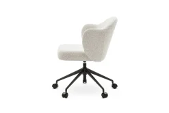 Best Simone Performance Bouclé Office Chair, Matte Black Office Chairs