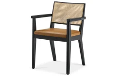 Online Sloane Cane and Leather Chair Dining Chairs