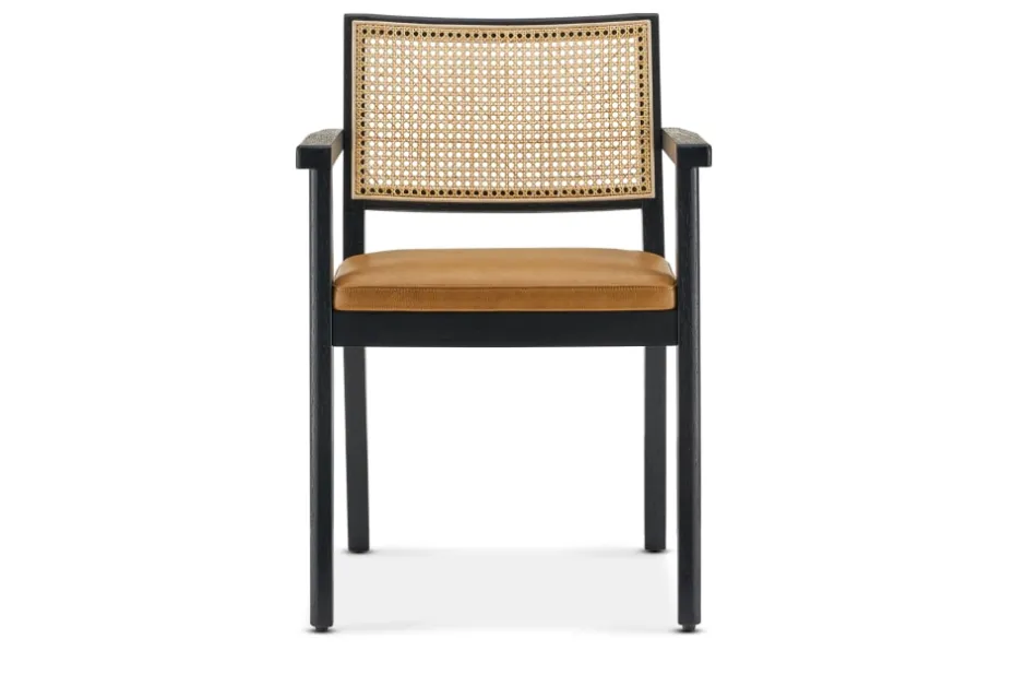 Online Sloane Cane and Leather Chair Dining Chairs
