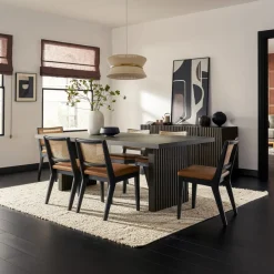 Online Sloane Cane and Leather Chair Dining Chairs