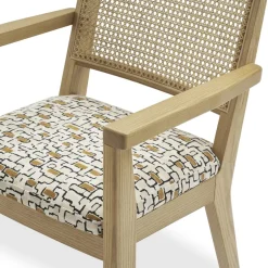 Clearance Sloane Cane Chair with Armrest Dining Chairs