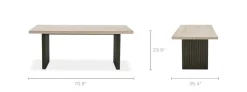 Discount Sloane Travertine Dining Table Dining Tables