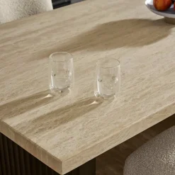 Discount Sloane Travertine Dining Table Dining Tables