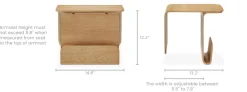 Discount Sofa Armrest Table Sofa Accessories And Organizers|Small Living Room Furniture